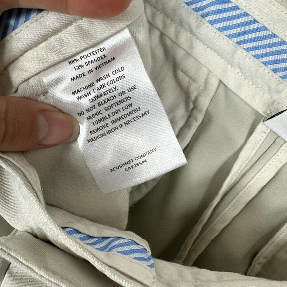 FootJoy 32Wx30L Polyester/Spandex Blend Men’s Golf Chino Pants White - Picture 5 of 9